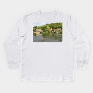By the Thames, near Henley, August 2020 Kids Long Sleeve T-Shirt